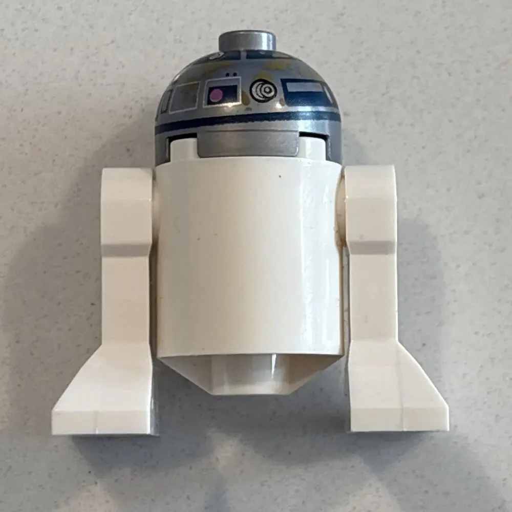 Lego Astromech Droid R2-D2 Minifigure #sw0908 Dirt Stains On Front Set #75208